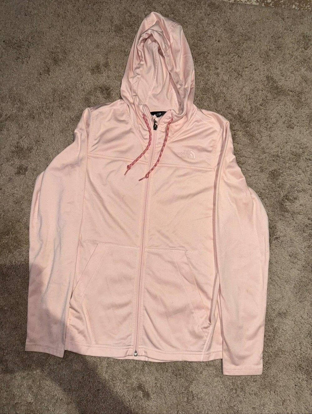 The North Face Women's Pink Full-Zip Hooded Jacket